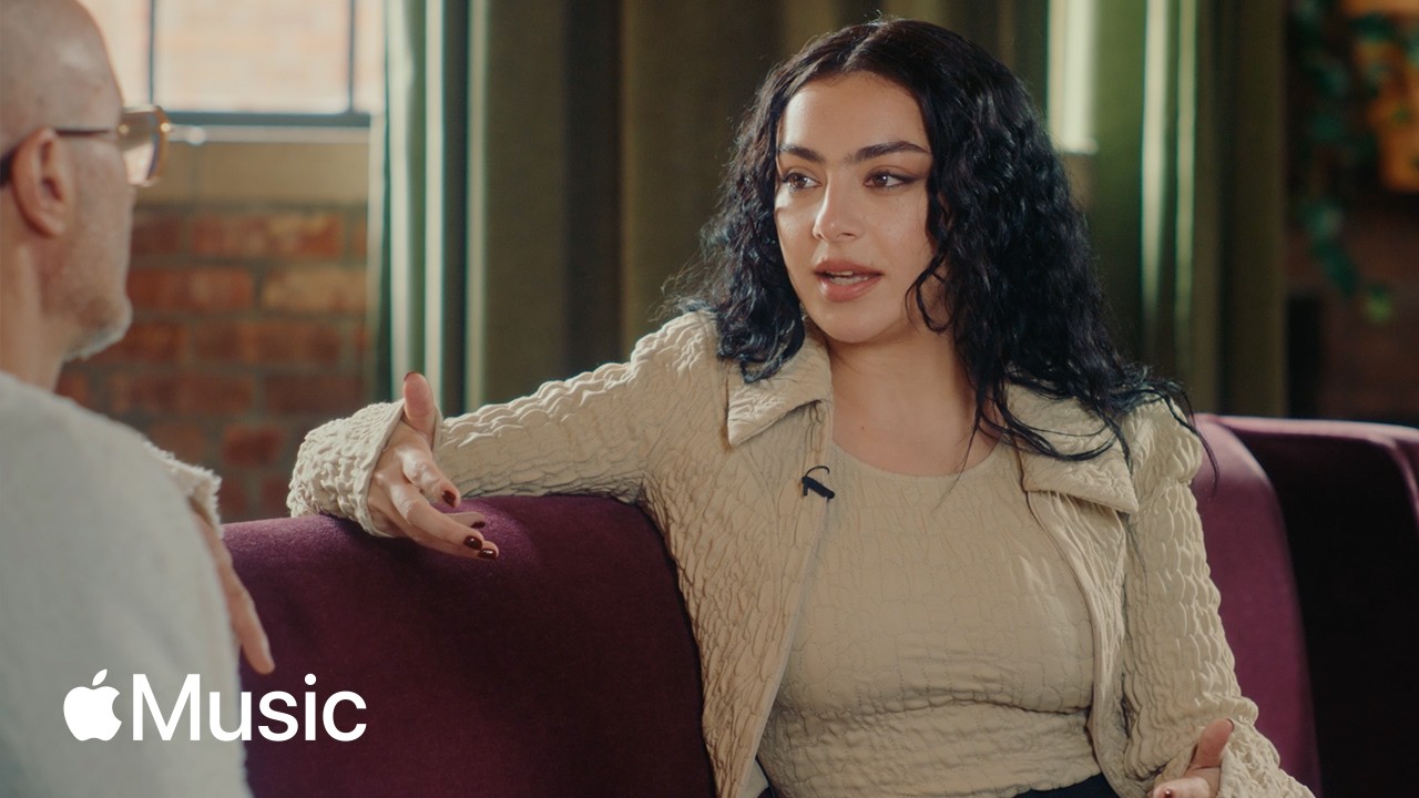 Charli XCX during her BRAT interview with Apple Music