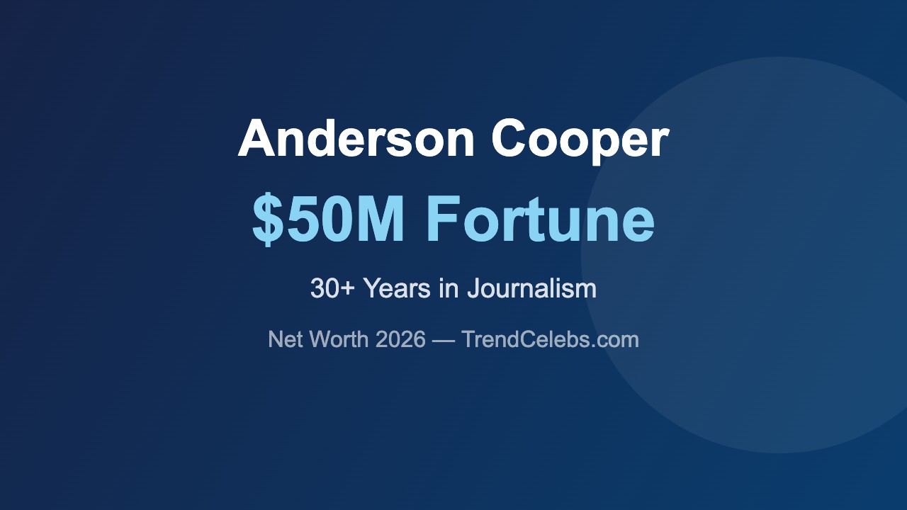 Anderson Cooper career at CNN and 60 Minutes