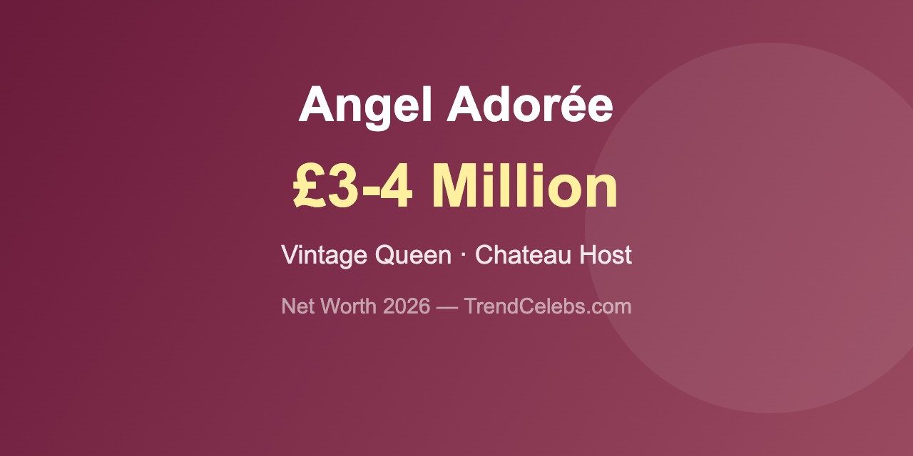 Angel Adorée Net Worth 2026: The Vintage Queen’s £3-4M Chateau Fortune