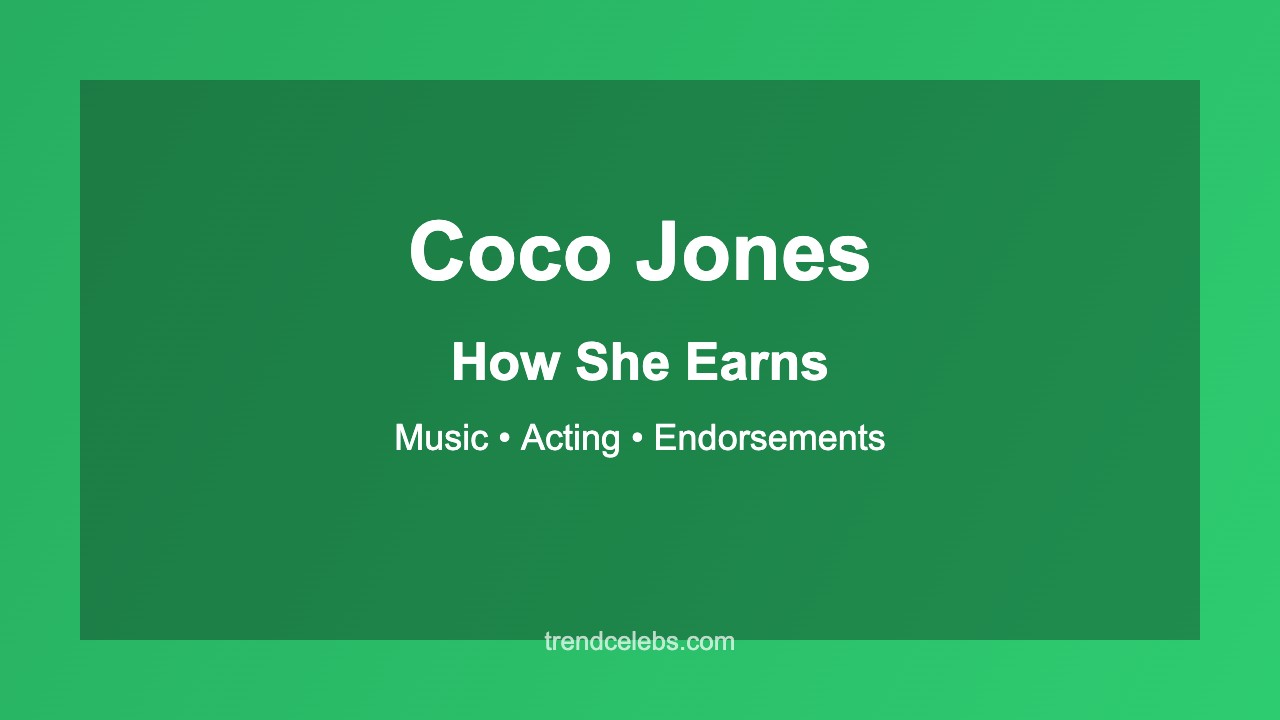Coco Jones income sources - acting, music royalties, brand deals and touring