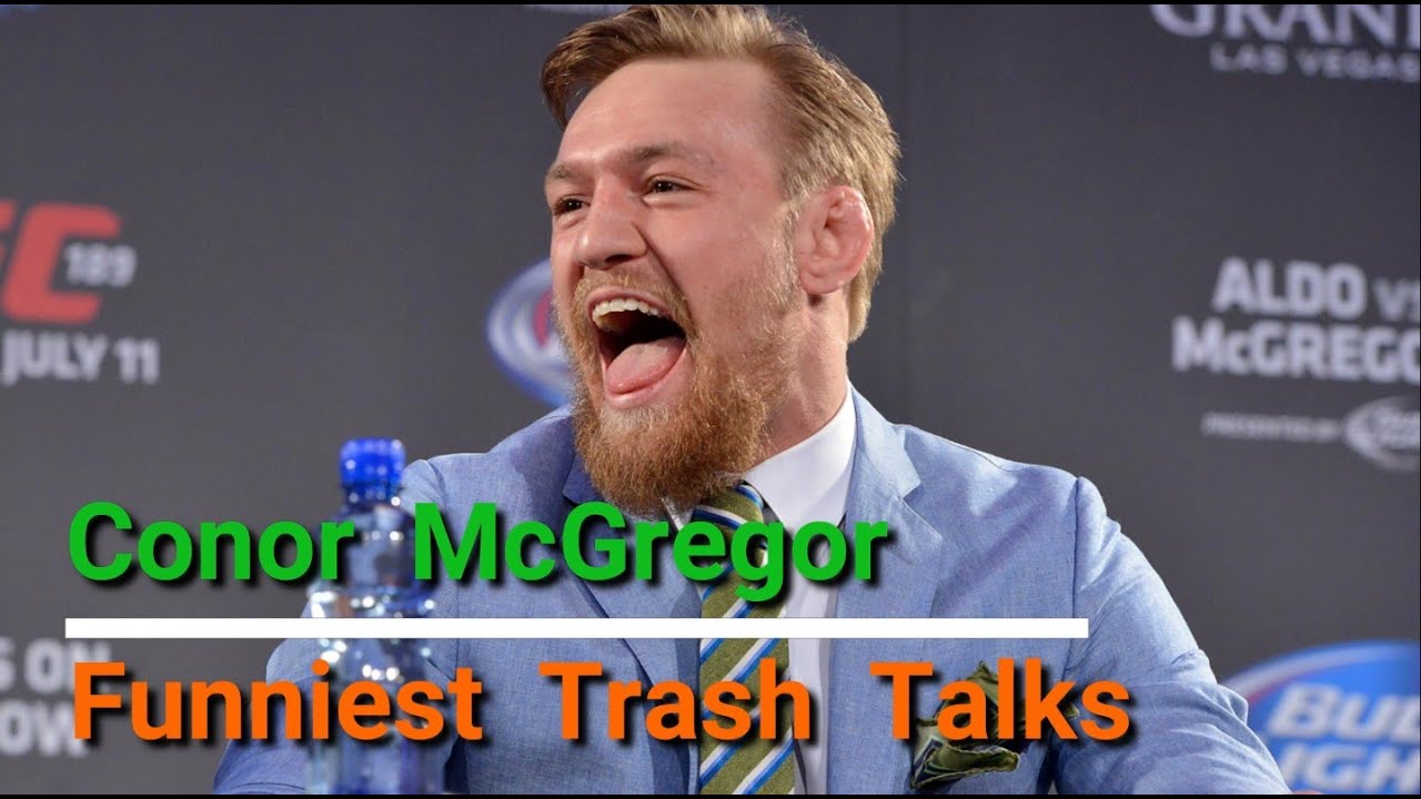 McGregor during pre-fight interview