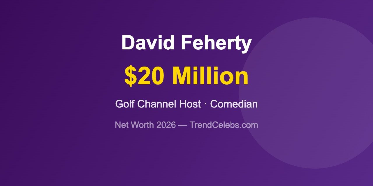 David Feherty Net Worth 2026: Irish Golf’s $20M Wit and the Man Behind the Laughs