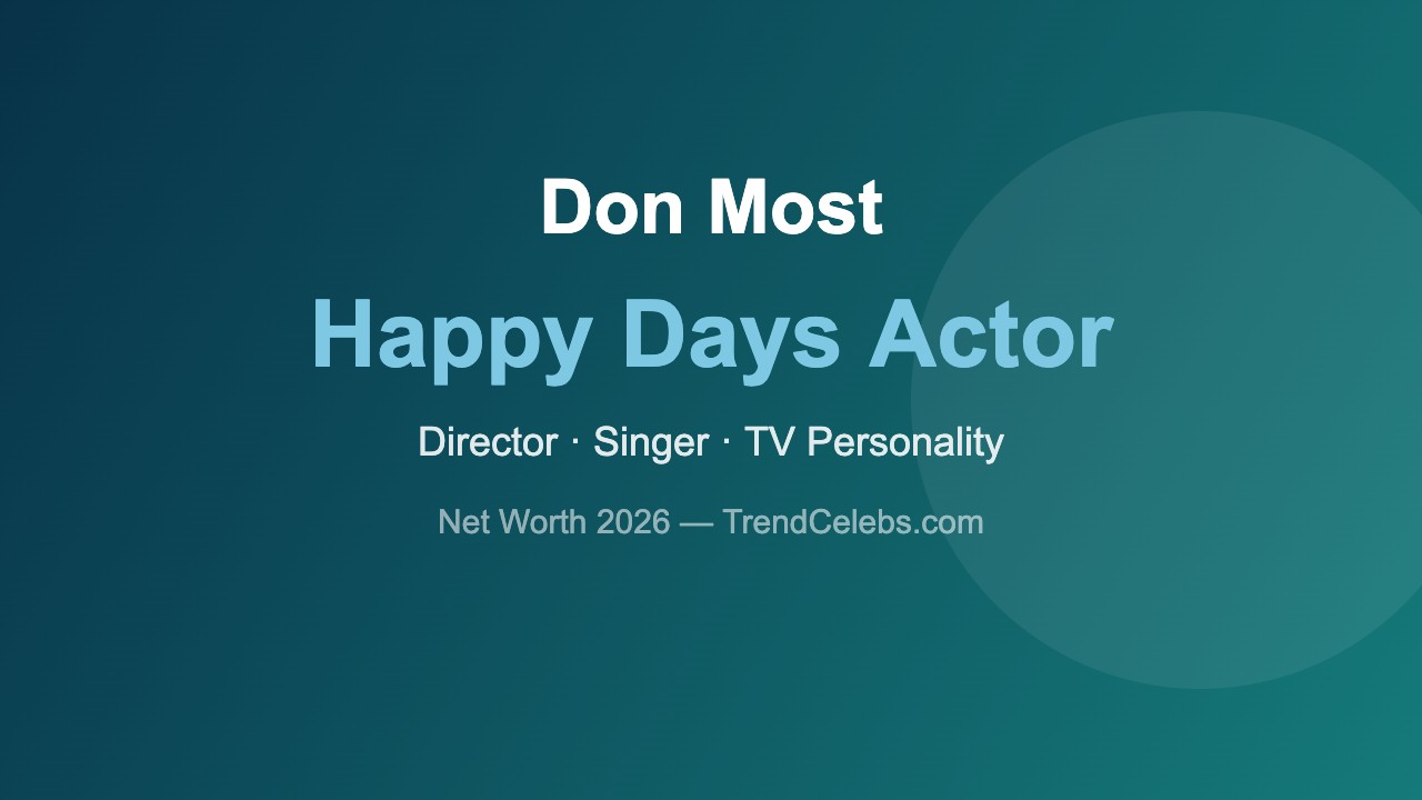 Don Most directing and musical theatre career