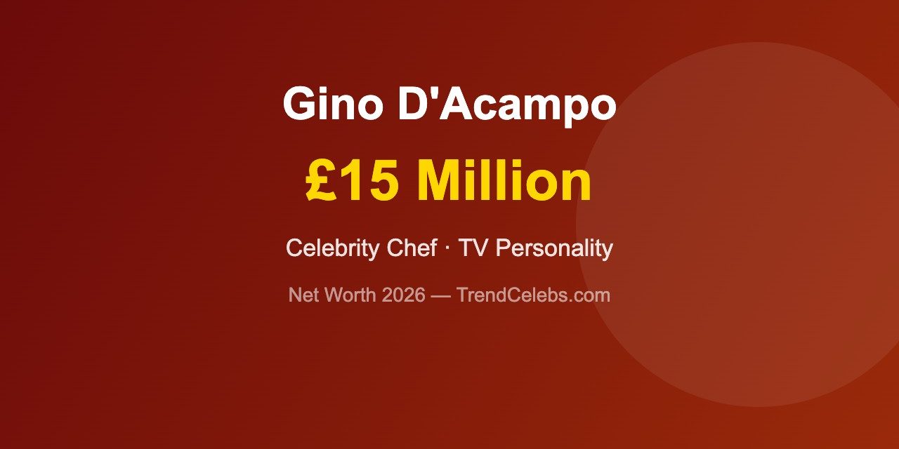 Gino D’Acampo Net Worth 2026: The Italian Chef’s £15M British Empire