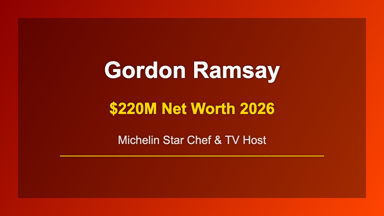 Gordon Ramsay Michelin star chef and television host career highlights