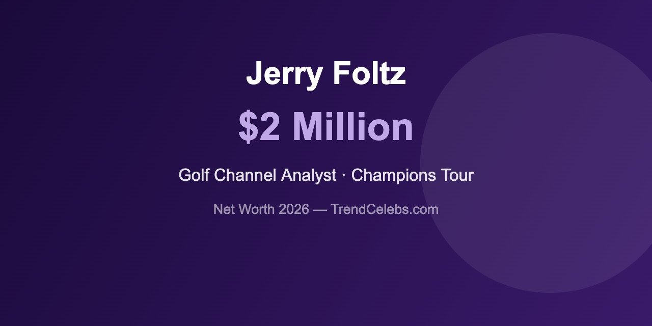 Jerry Foltz Net Worth 2026: The Golf Channel Analyst Who Knows the Champions Tour