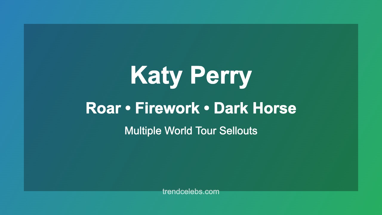 Katy Perry career highlights from Teenage Dream era through American Idol and Las Vegas residency