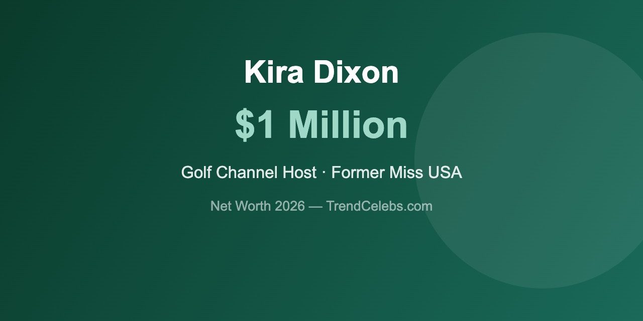 Kira Dixon Net Worth 2026: From Miss USA to Golf Channel Host