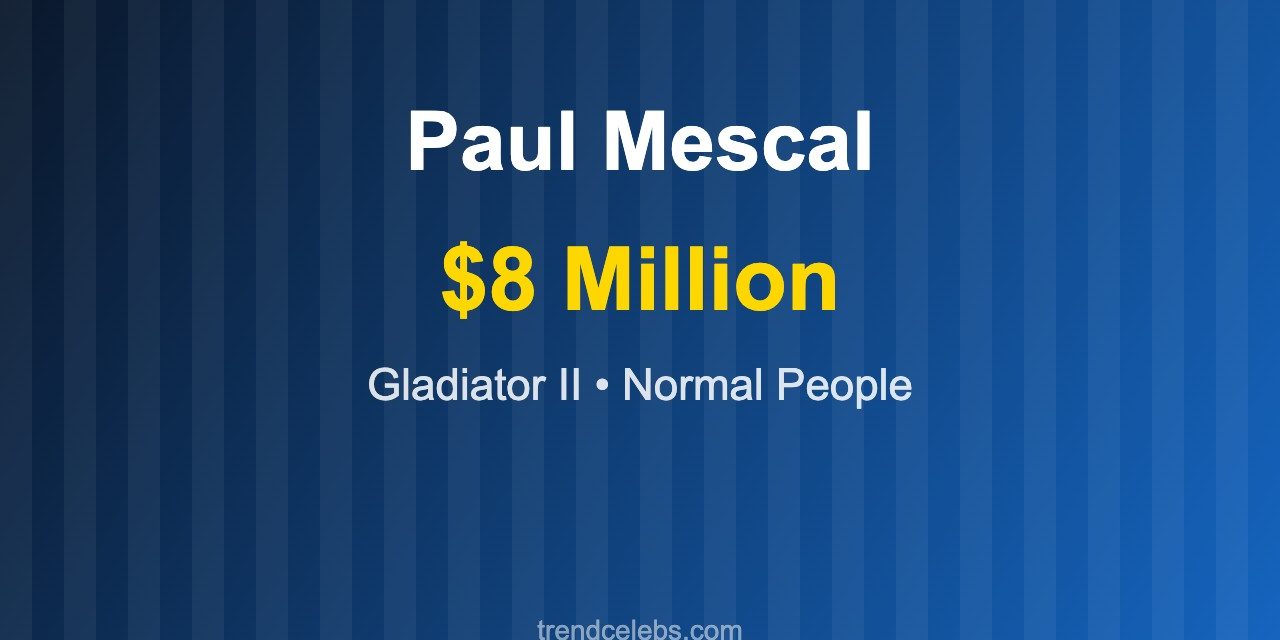 Paul Mescal Net Worth 2026: From Normal People to Gladiator II Stardom