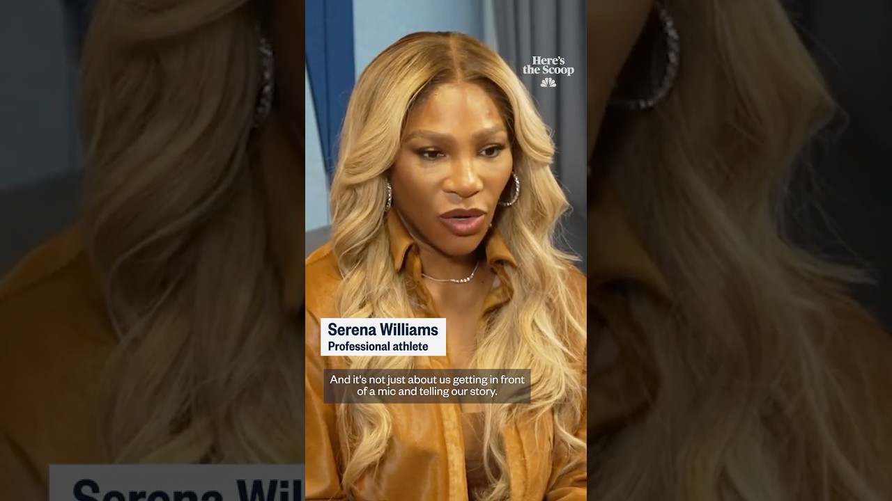 Serena Williams with sister Venus Williams on their podcast