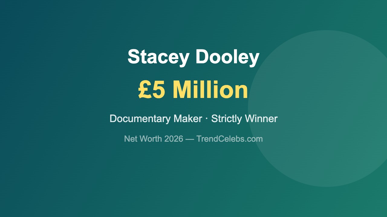 Stacey Dooley net worth 2026 — documentary maker