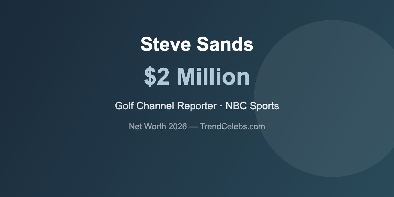 Steve Sands Net Worth 2026: Golf Channel’s Veteran On-Course Reporter