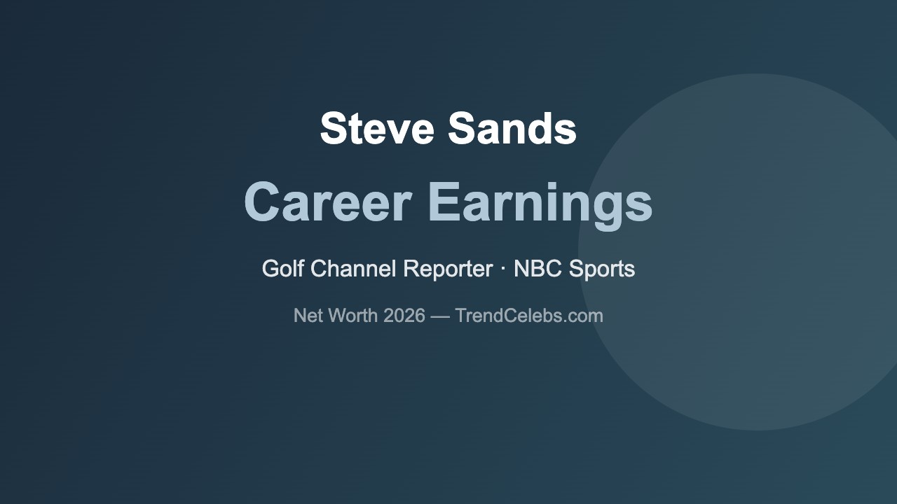 Steve Sands golf broadcasting legacy