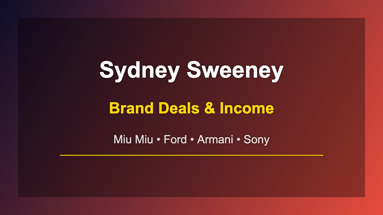 Sydney Sweeney brand deals Miu Miu Ford Armani endorsement income sources