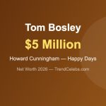 Tom Bosley Net Worth 2026: Happy Days’ Howard Cunningham and His $5M Legacy