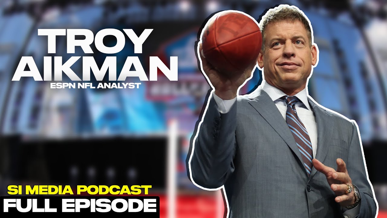 Troy Aikman discussing his ESPN broadcasting career