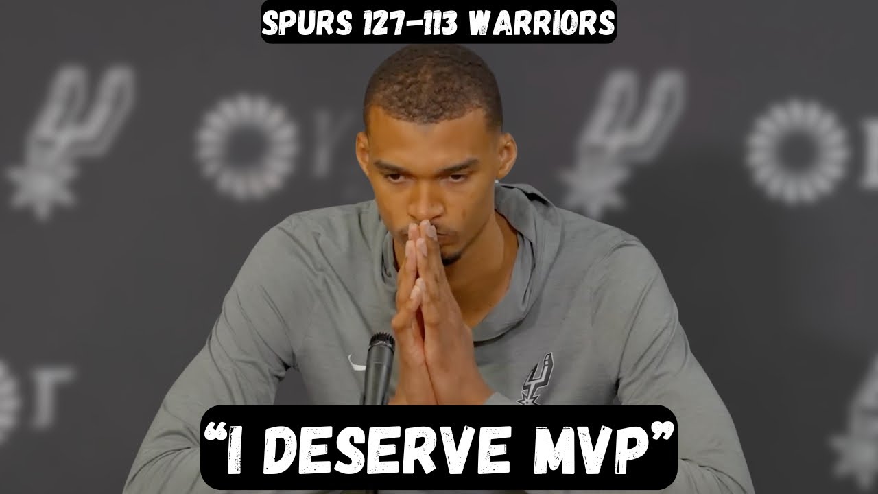 Victor Wembanyama MVP postgame interview Spurs Warriors