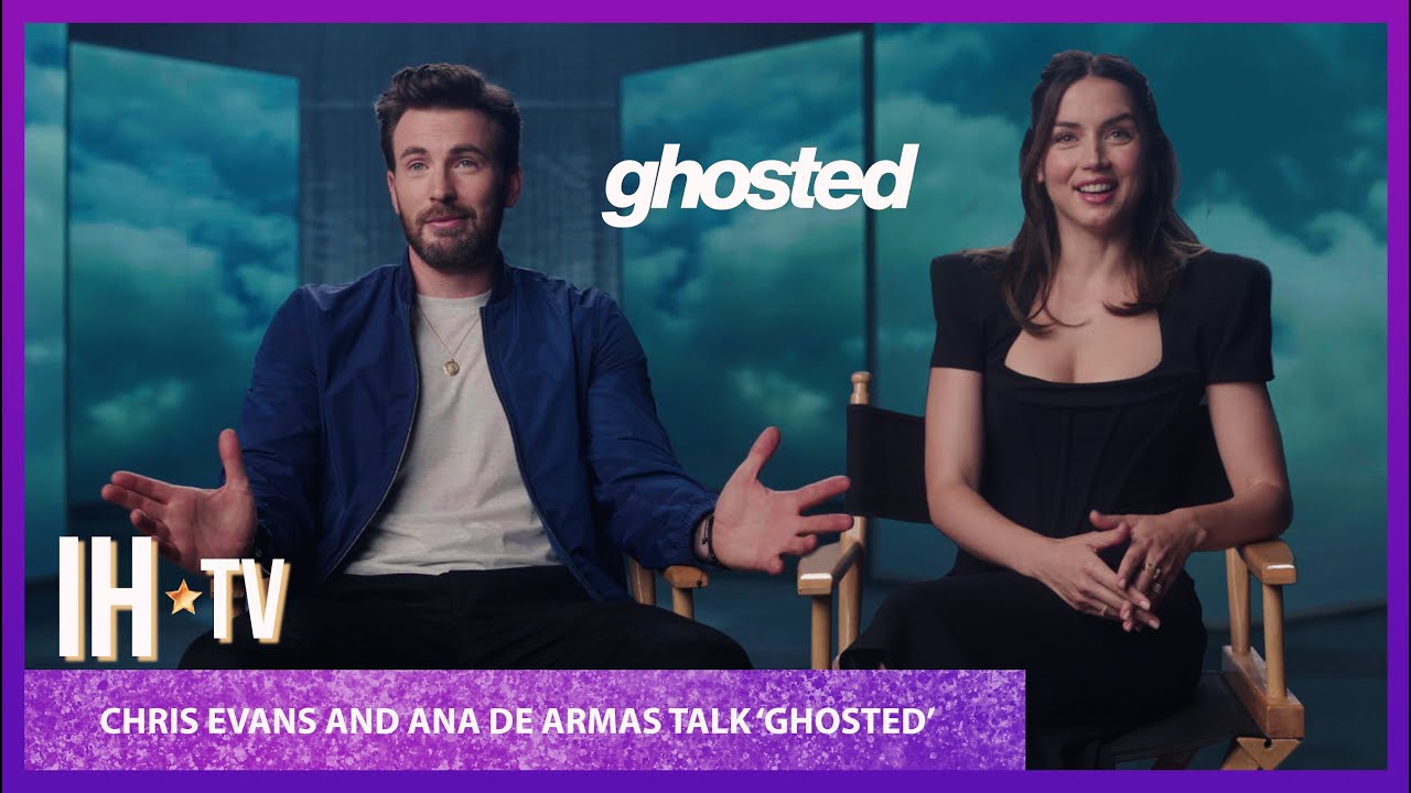 Ana de Armas and Chris Evans at the Ghosted press interview 2023