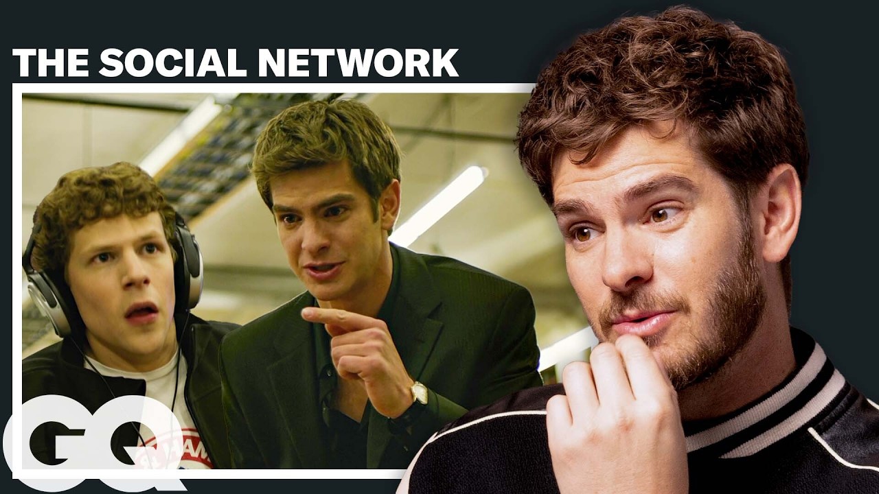 Andrew Garfield breaking down iconic career roles for GQ 2024