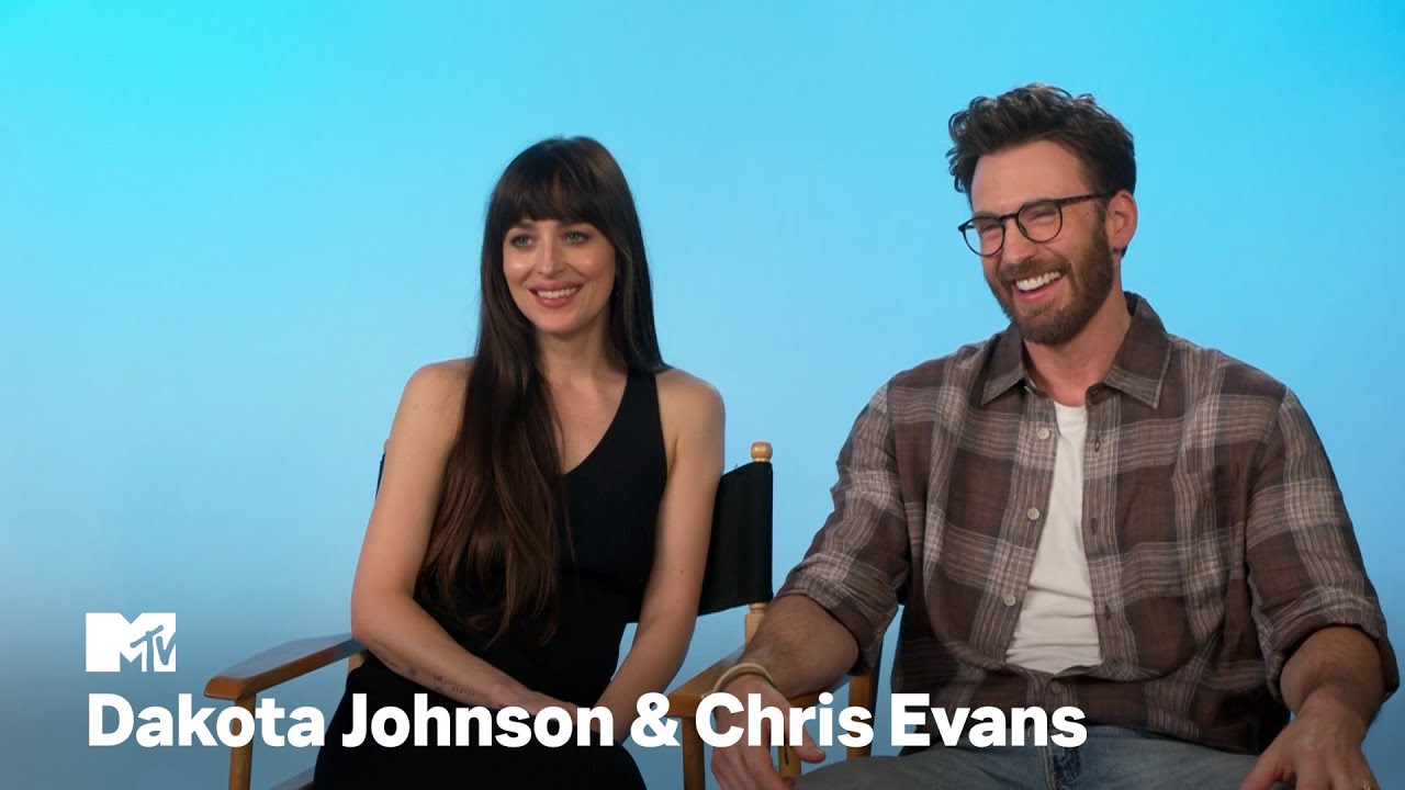 Chris Evans discussing The Materialists at a 2025 interview