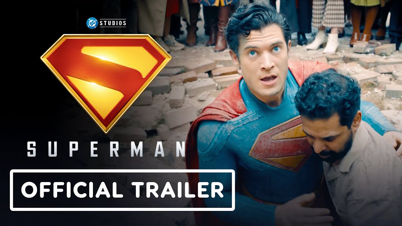 David Corenswet as Clark Kent and Superman in the 2025 official trailer