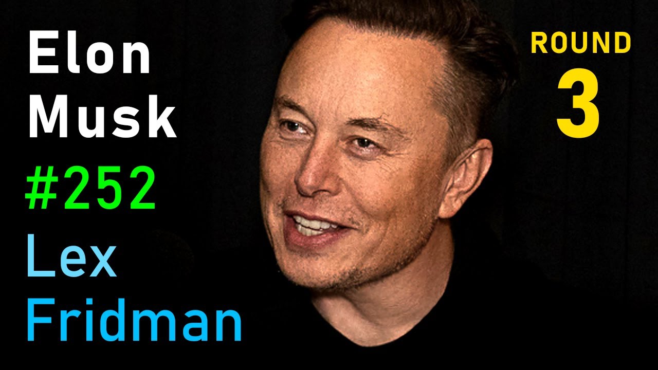 Elon Musk on Lex Fridman Podcast discussing SpaceX Mars missions and AI
