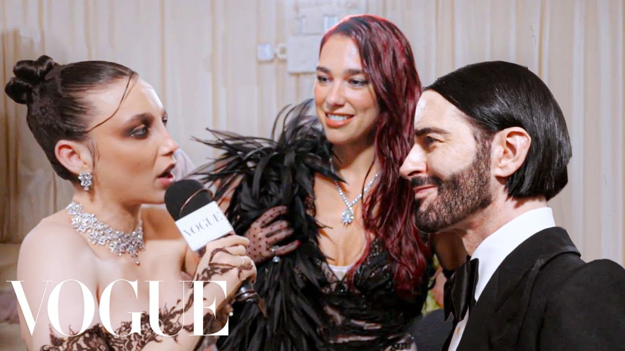 Emma Chamberlain Met Gala dress fitting with Vogue