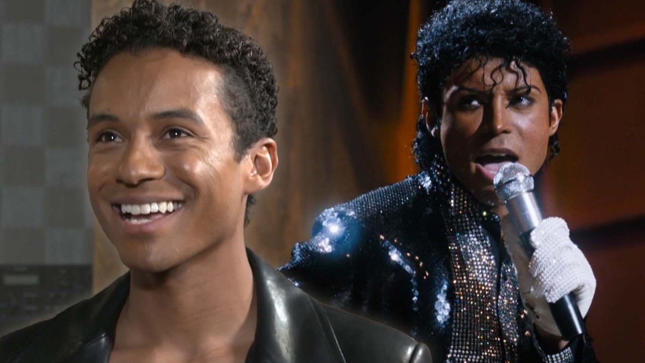Jaafar Jackson recreating Michael Jackson performance