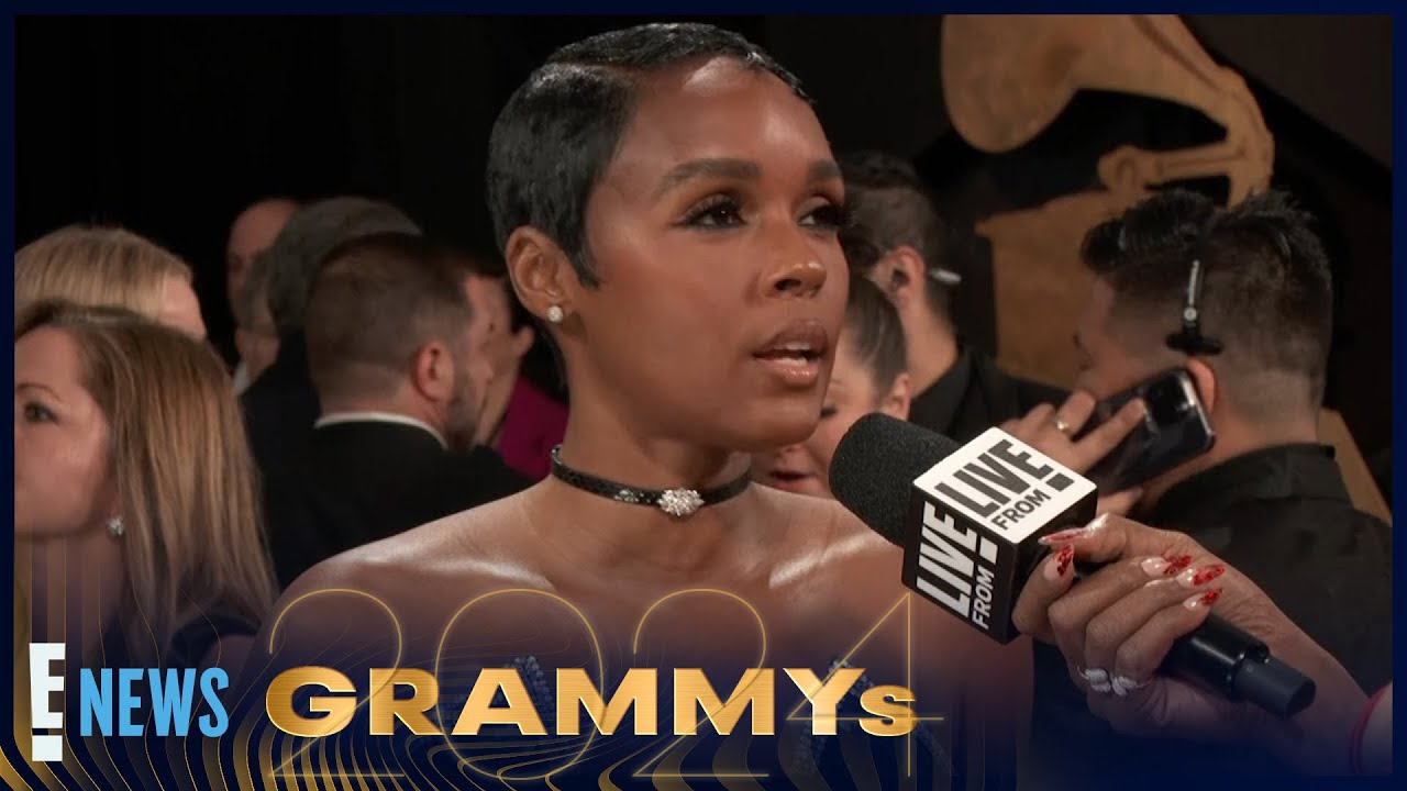 Janelle Monae at the 2024 Grammy Awards red carpet