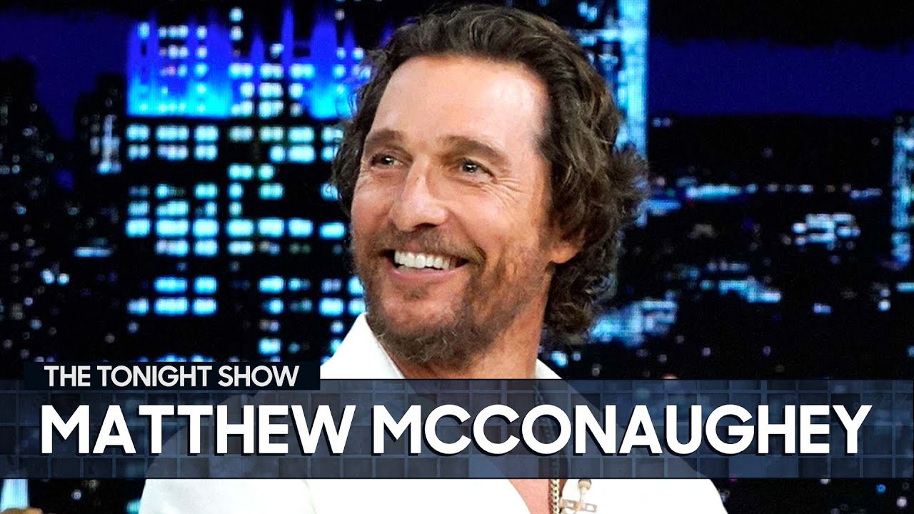 Matthew McConaughey appearing on The Tonight Show