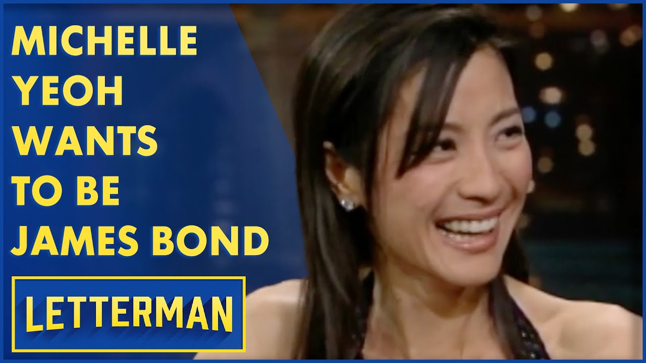 Michelle Yeoh on Letterman about James Bond