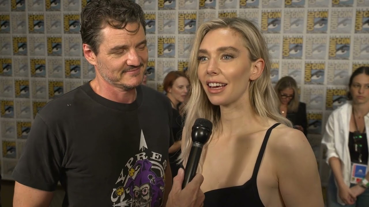 Pedro Pascal as Reed Richards at San Diego Comic Con 2024