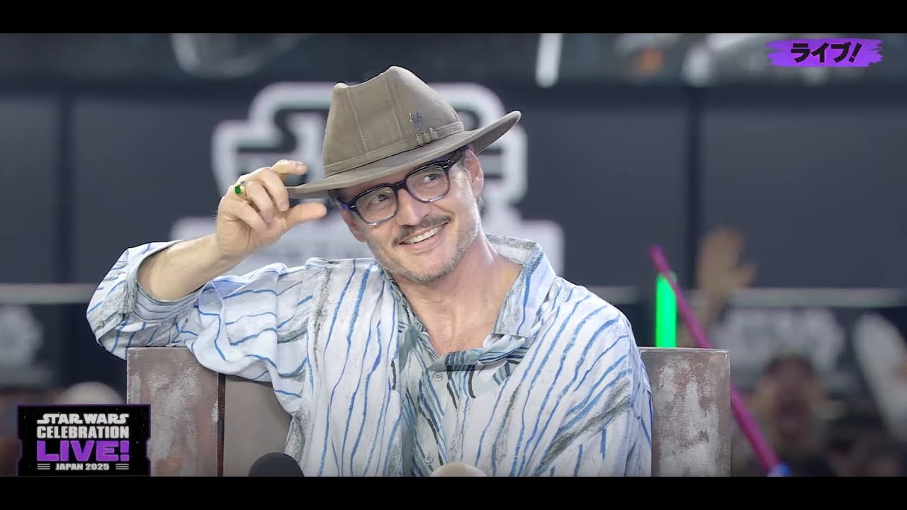Pedro Pascal at Star Wars Celebration event for The Mandalorian