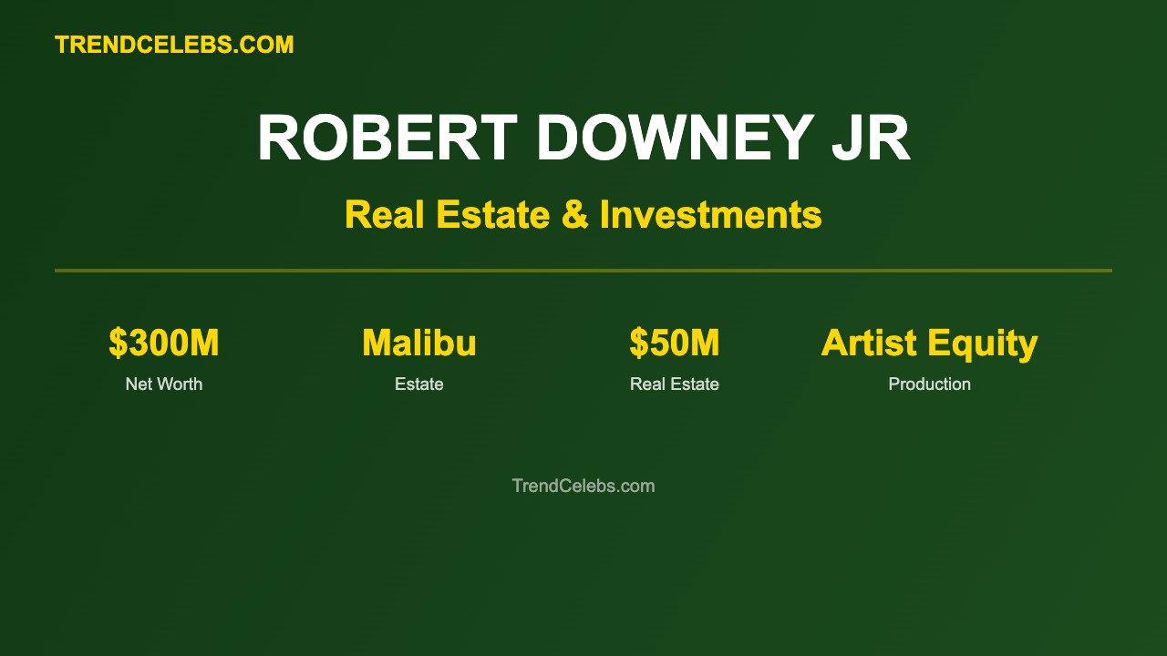 Robert Downey Jr Investments