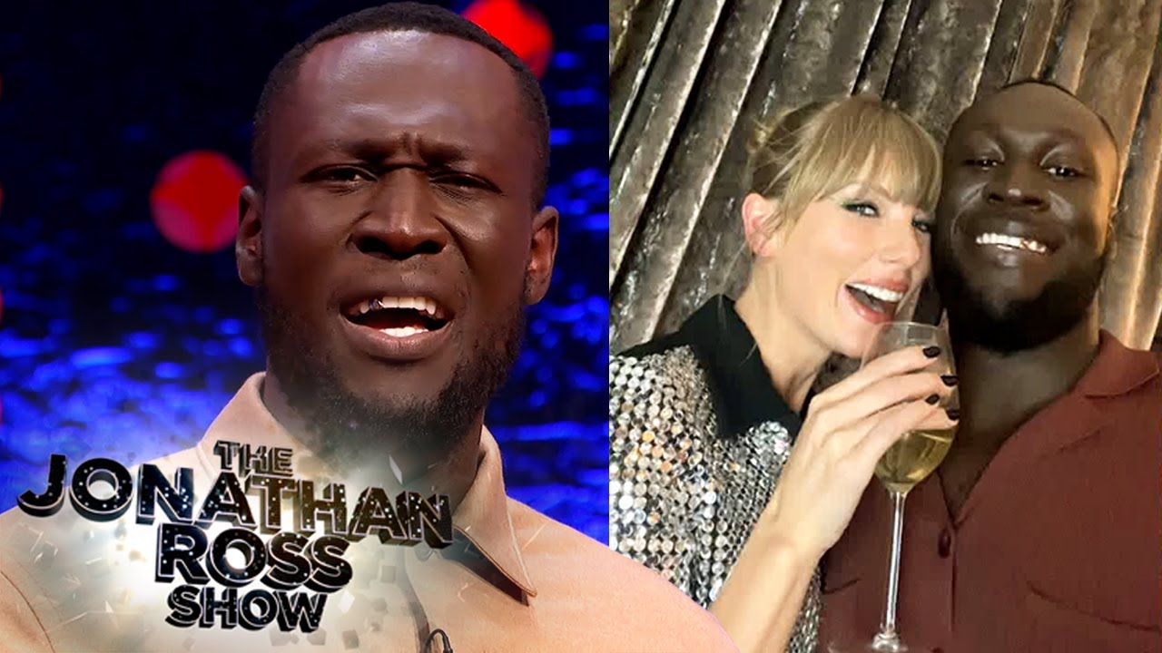 Stormzy appearing on The Jonathan Ross Show to discuss his music and personal life