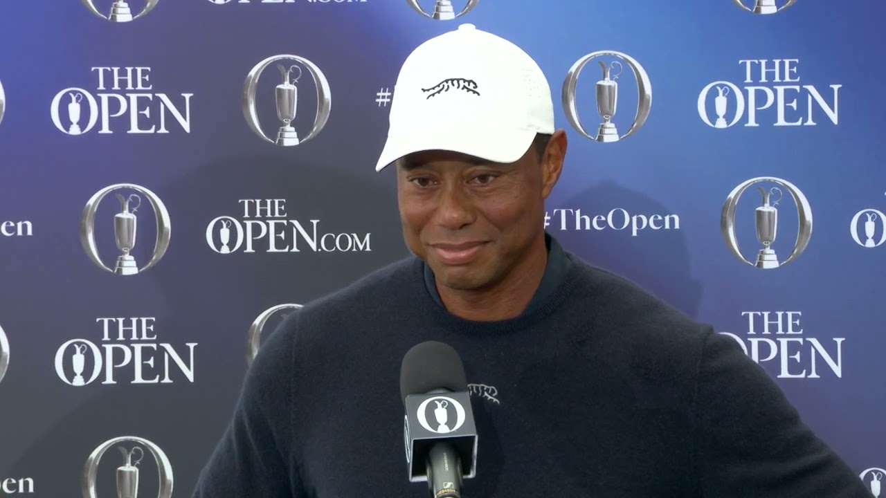 Tiger Woods 2024 Open Championship interview Royal Troon