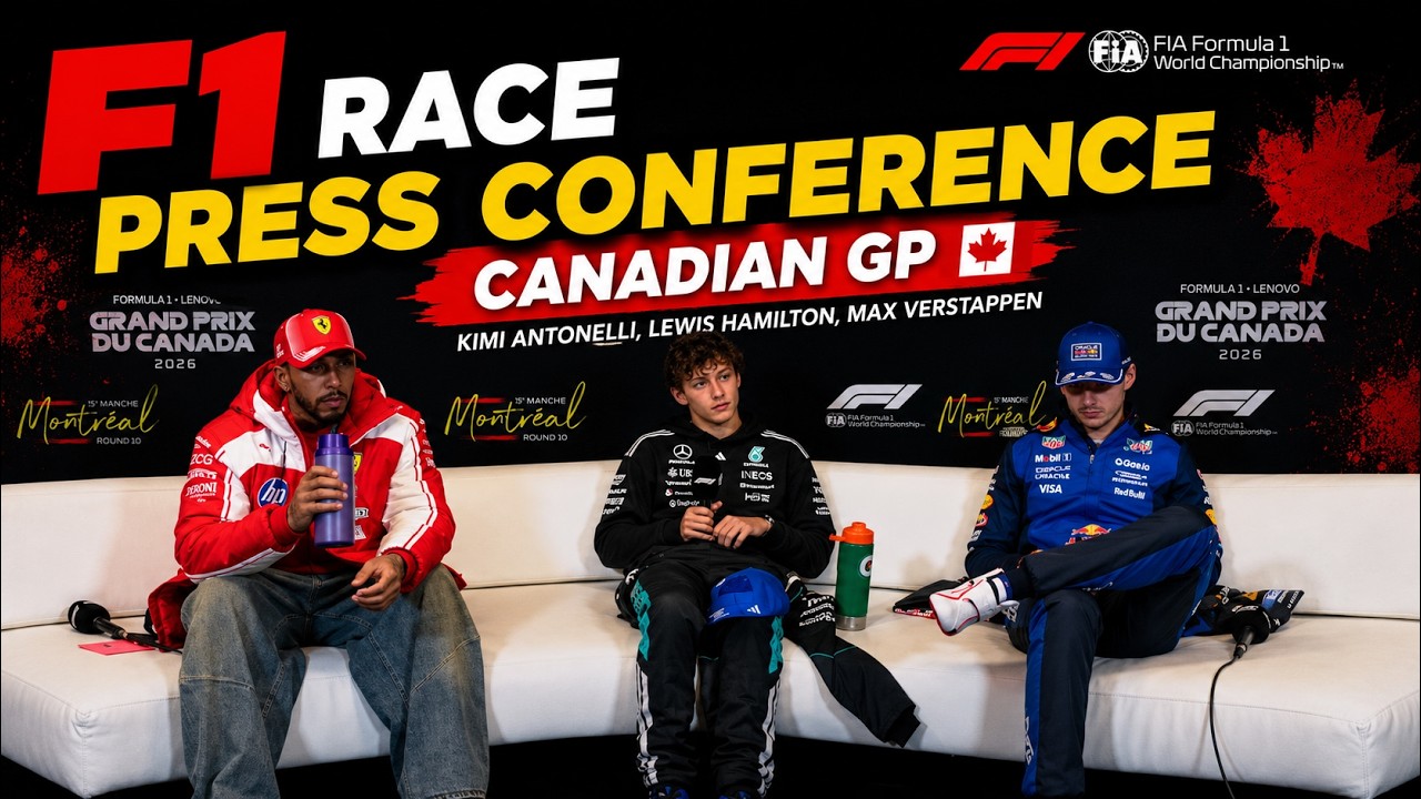 Lewis Hamilton at the 2026 Canadian GP press conference