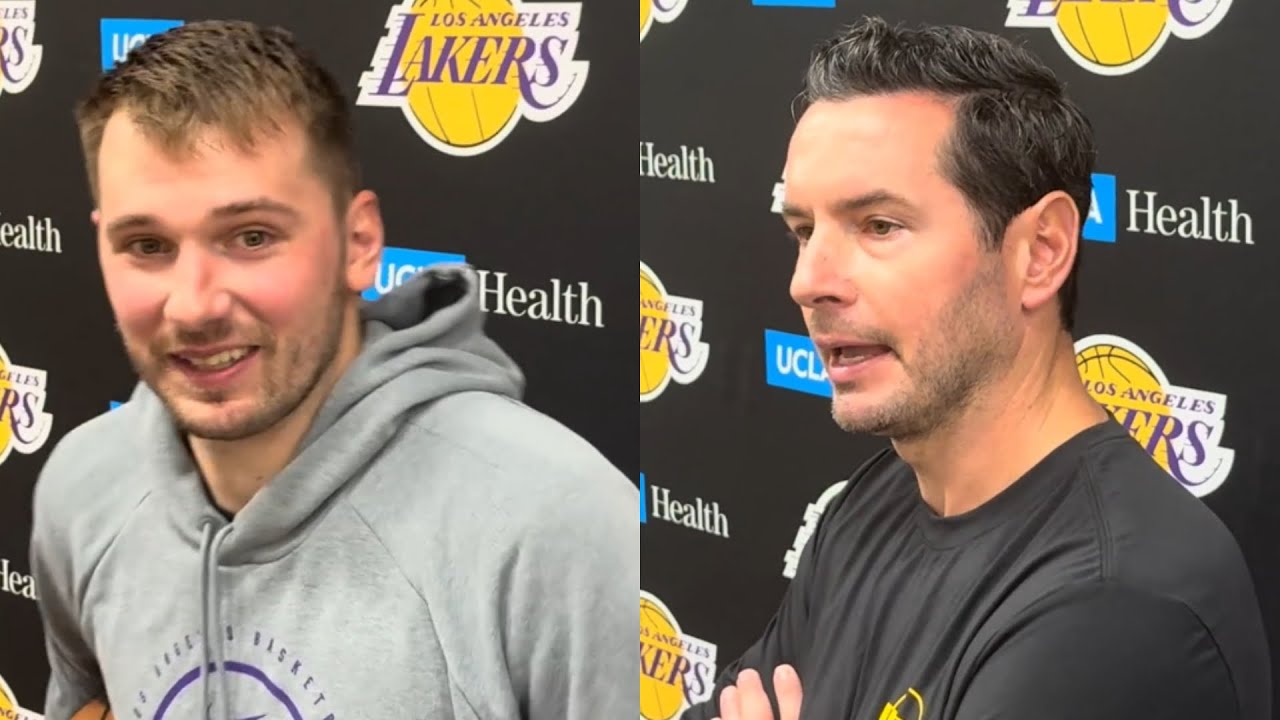 Luka Doncic Lakers practice interview 2025-26 season