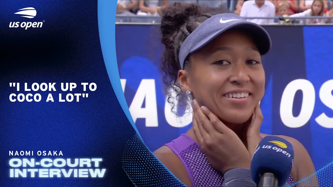 Naomi Osaka on-court interview 2025 US Open Round 4