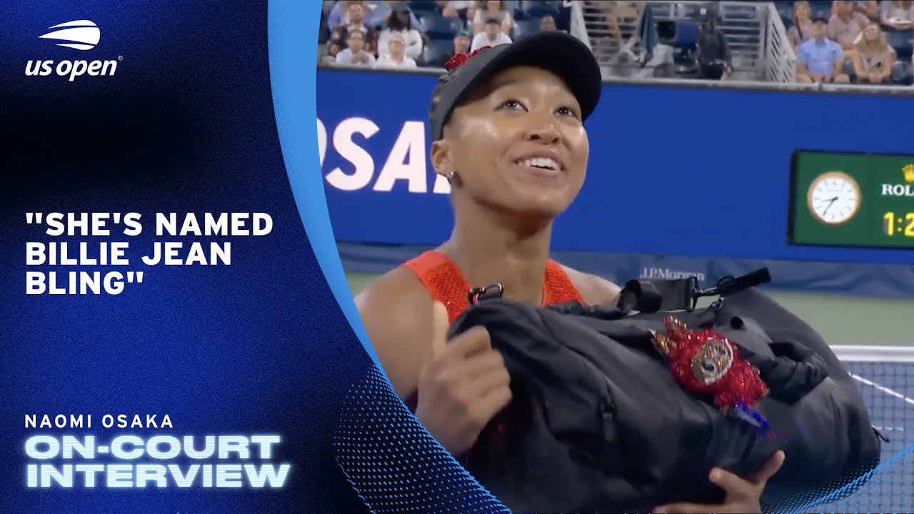 Naomi Osaka on-court interview 2025 US Open Round 1