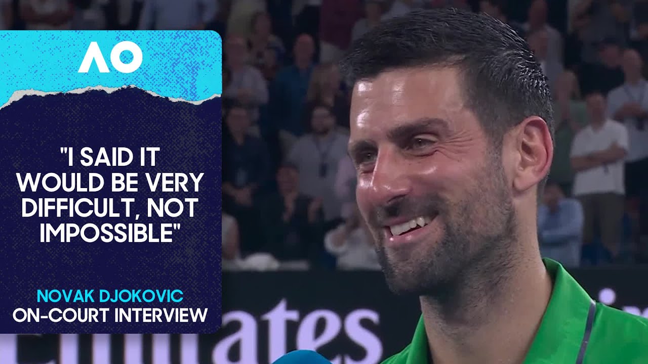 Novak Djokovic Australian Open 2026 Semifinal