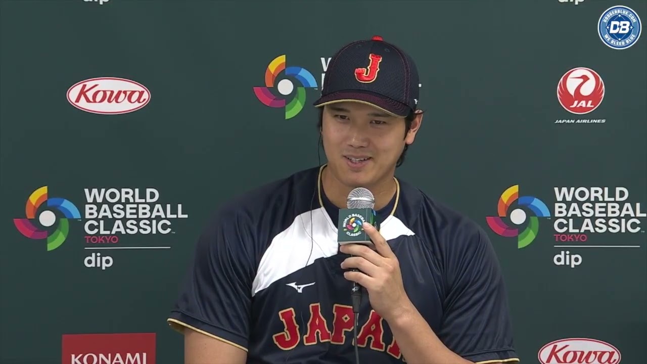 Shohei Ohtani in Samurai Japan uniform at 2026 WBC