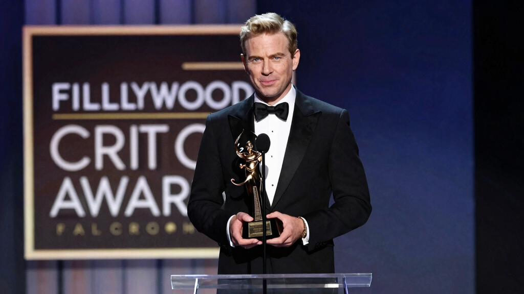 Melton's May December performance earned him the Gotham Award, NYFCC Award, and NSF Critics Award — plus Golden Globe and Critics' Choice nominations.