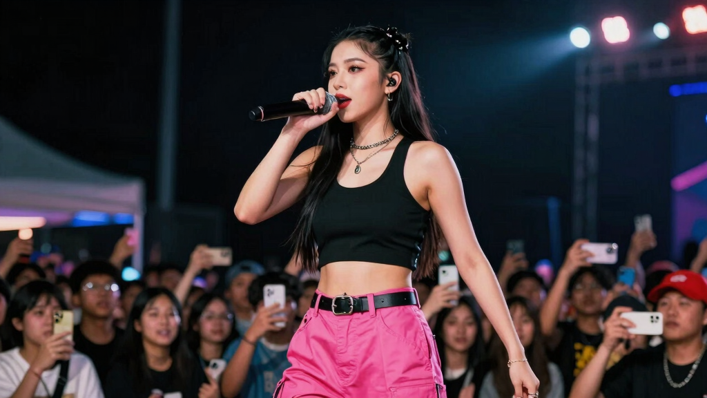 Flo Milli performing at hip-hop concert