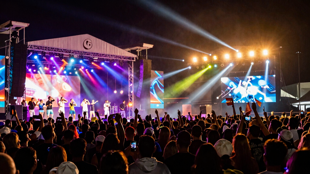 J Balvin performing at a major concert
