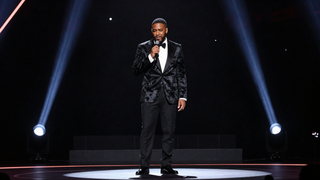 Leon Thomas at a music awards ceremony