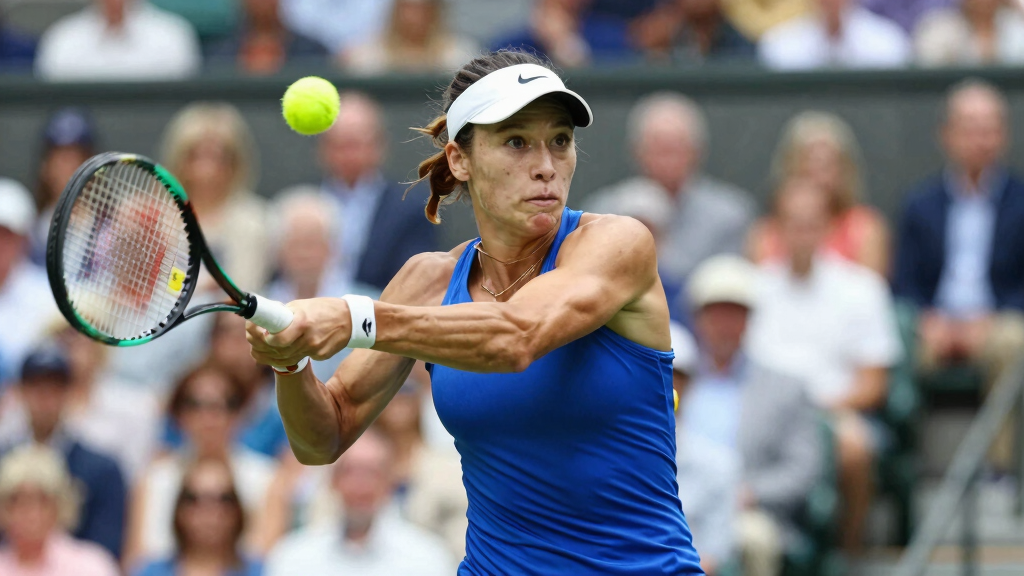 Madison Keys forehand at Grand Slam