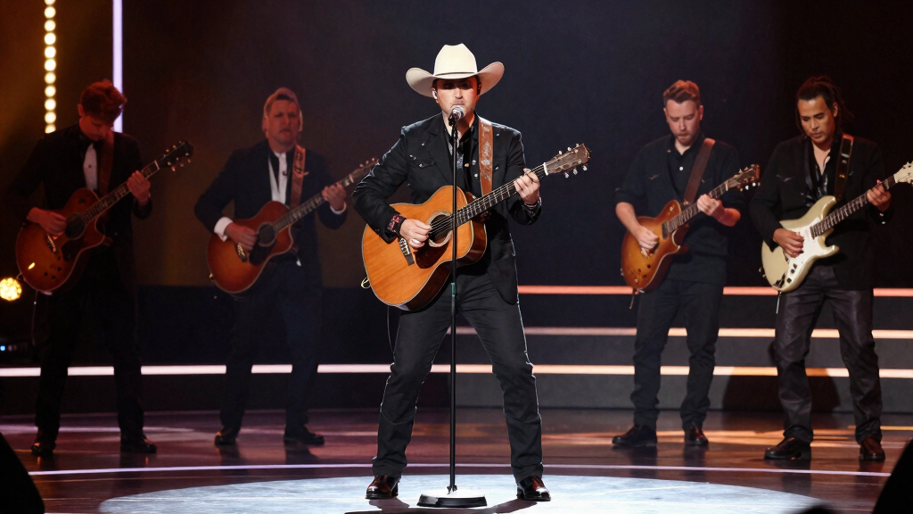 Country music awards stage performance