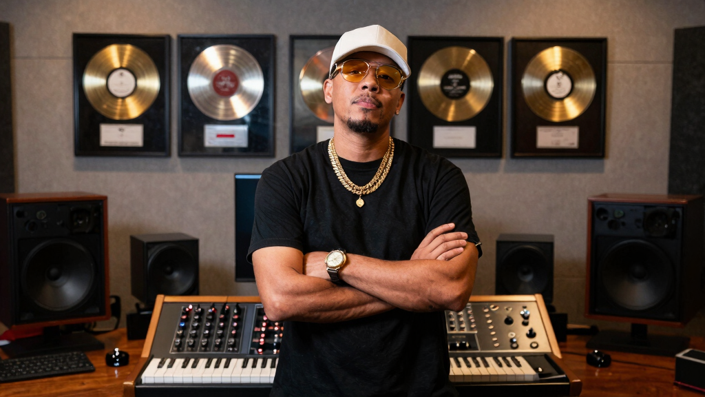 Ozuna in the recording studio