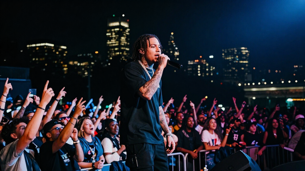 BabyTron performing live in Detroit